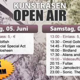 Line-Up Kunstrasen Open Air 2015